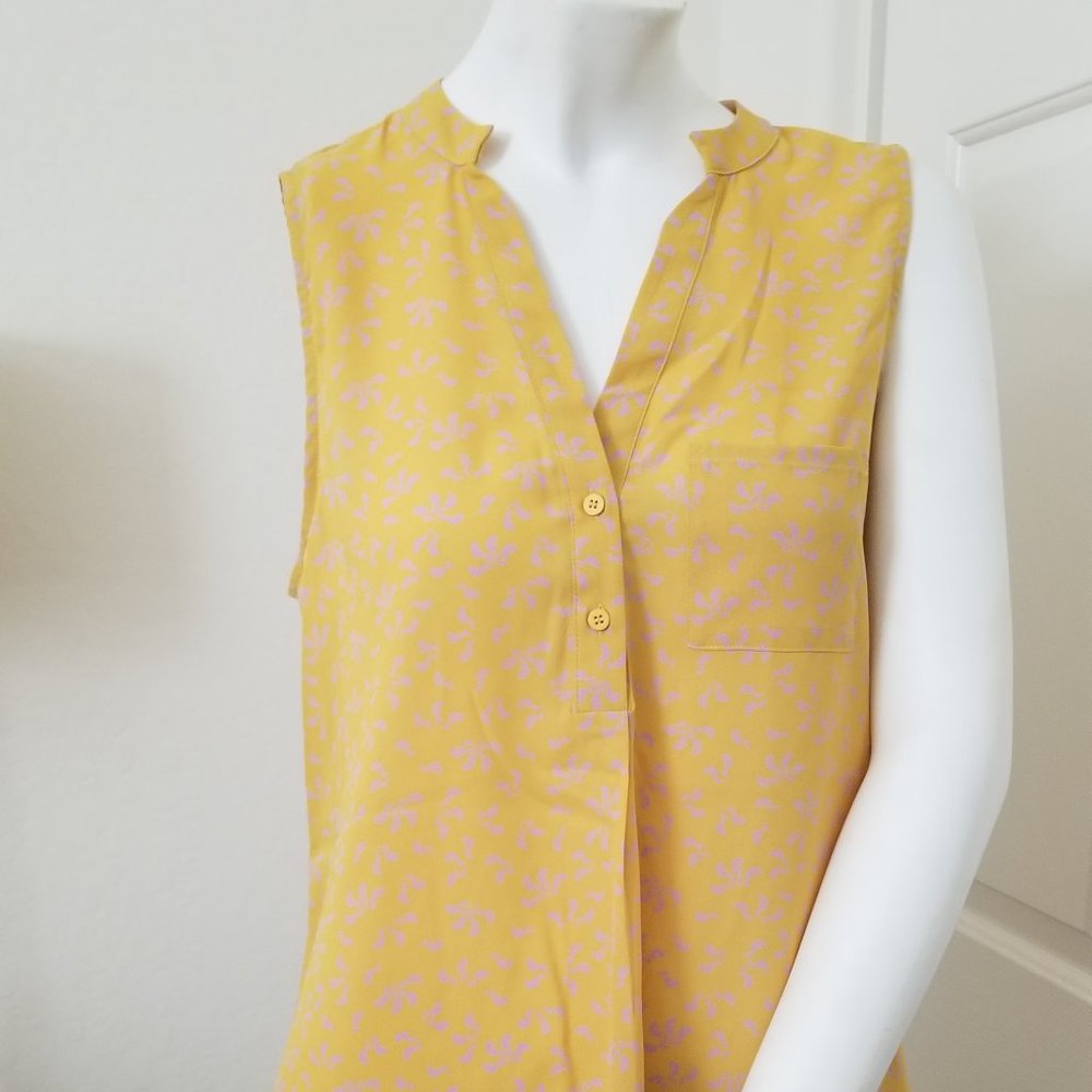 Yellow & Pink Blouse by Collective Concepts, Size M